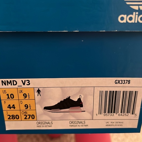 NWT ADIDAS NMD_V3 ‘OG Black’ size 10 - Picture 9 of 15